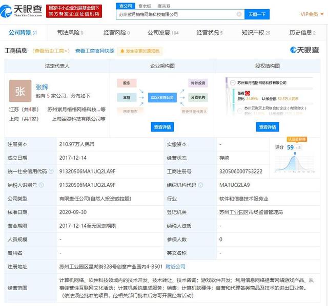 騰訊投資蘇州紫月格格網絡科技 股東愛奇藝背景助力市場戰略整合